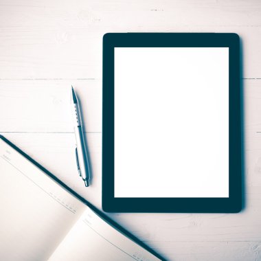 defter vintage tarzı ile tablet