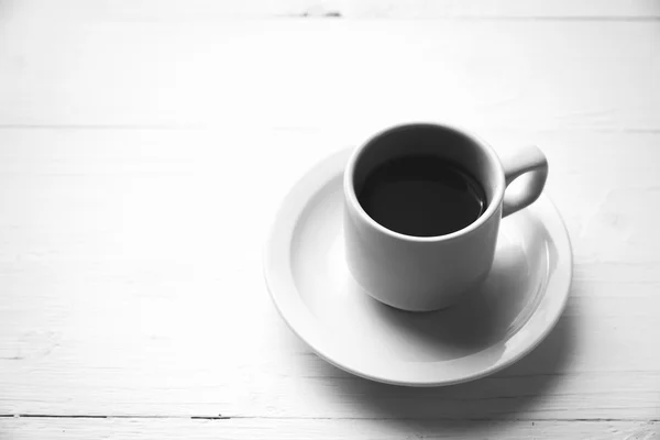 Taza de café negro y blanco estilo de color —  Fotos de Stock