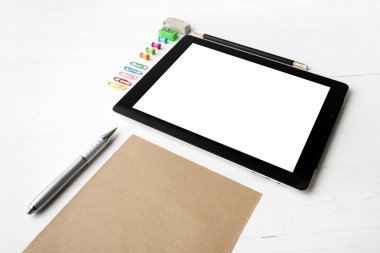 Ofis, banka donatımı ile tablet