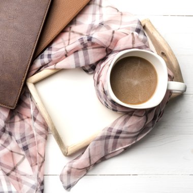 kahve ve eşarp arka plan