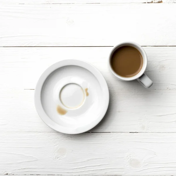 Koffie beker vlek — Stockfoto