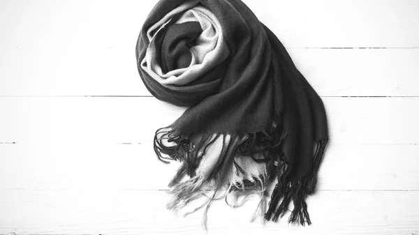 Blue scarf black and white color — Stock Photo, Image