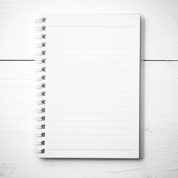 Notepad black and white color — Stock Photo, Image