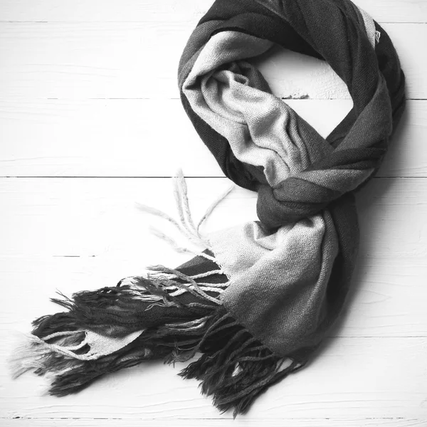 Bufanda azul color blanco y negro — Foto de Stock