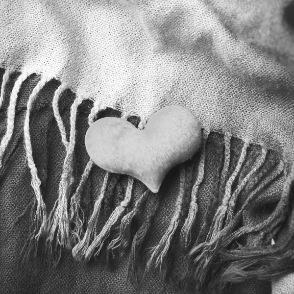 Herz rasieren schwarze und weiße Farbe — Stockfoto