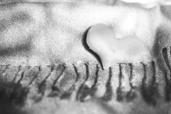 Kalp tıraş siyah ve beyaz renk — Stok fotoğraf