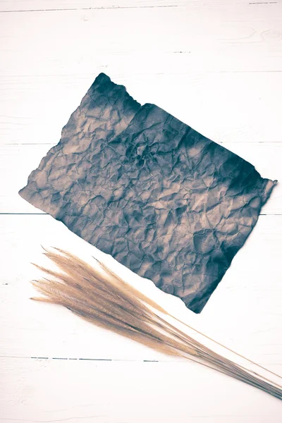 Régi barna papír és búza vintage stílusú — Stock Fotó