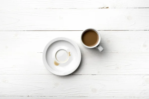 Mancha de taza de café — Foto de Stock