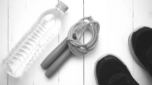 フィットネス機器黒と白の色のトーン スタイル — ストック写真