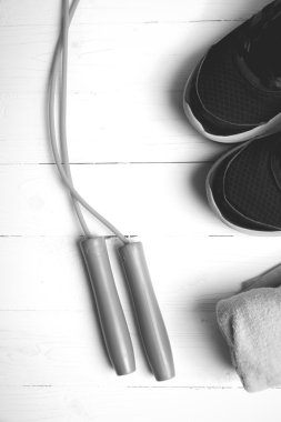 Fitness Ekipmanları siyah ve beyaz renk stili