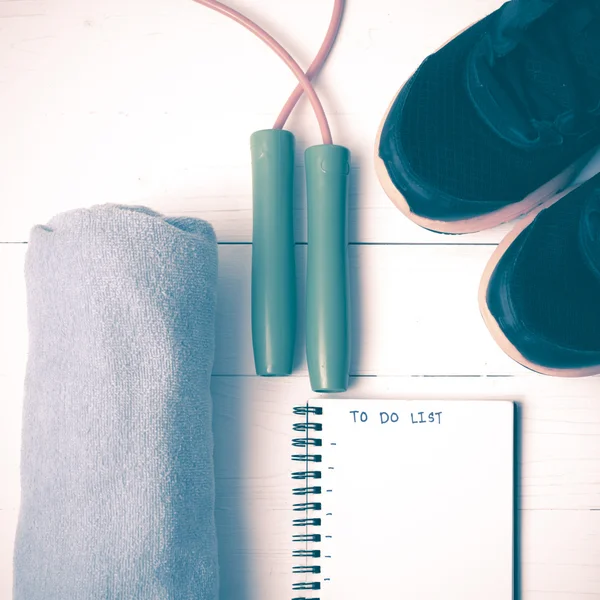 Fitness equipment vintage style — Stock Photo, Image