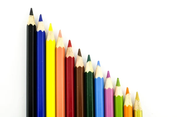 Graph colorful pencil — Stock Photo, Image