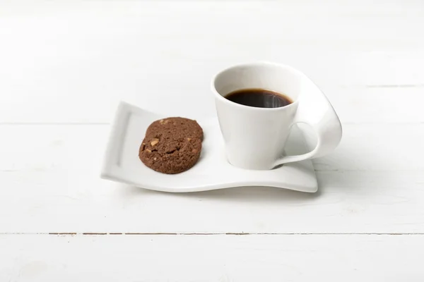 Coffee cup with cookie — Stock Photo, Image