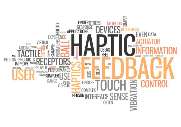 Comentários de Word Cloud Haptic — Fotografia de Stock