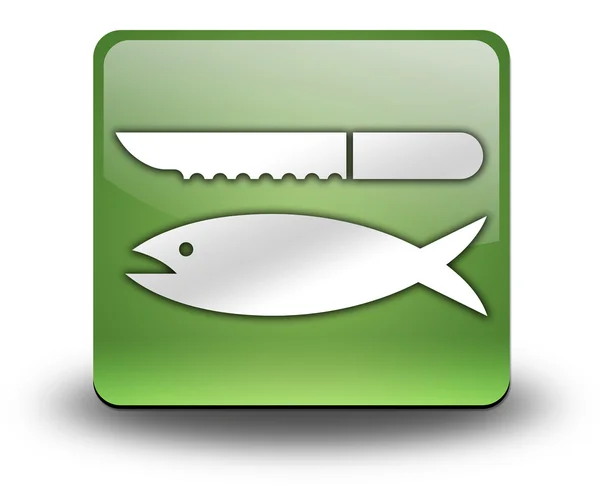 Icon, Button, Pictogram Fish Cleaning — Stock Photo, Image