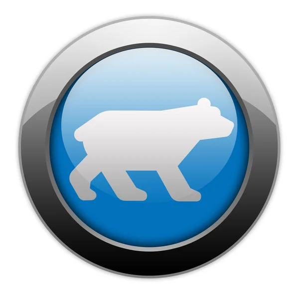 图标，按钮，象形图熊 — 图库照片
