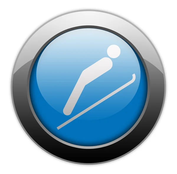 Icon, Button, Pictogram Ski Jumping — Stock Photo, Image