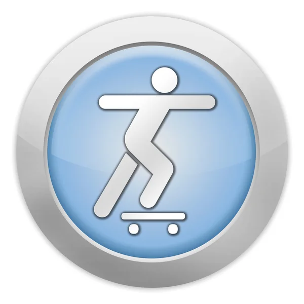 Pictogram, knop, Pictogram skateboarden — Stockfoto