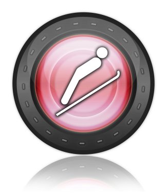 Simge, düğme, piktogram Kayak atlama