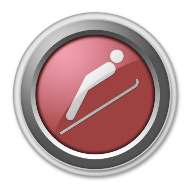 Simge, düğme, piktogram Kayak atlama