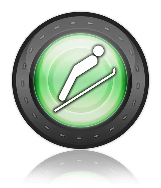 Icon, Button, Pictogram Ski Jumping — Stock Photo, Image