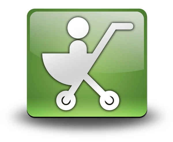 Icon, Button, Pictogram Stroller — Stock Photo, Image