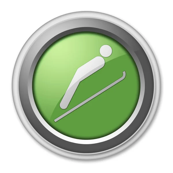 Icon, Button, Pictogram Ski Jumping — Stock Photo, Image