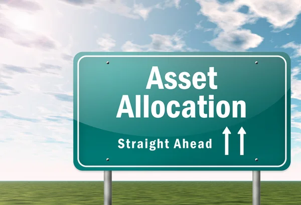 Signpost Asset Allocation — Stock Photo, Image