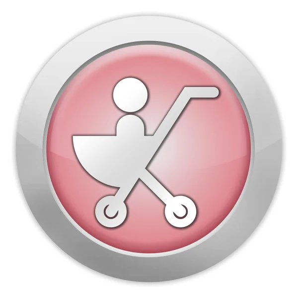 Icon, Button, Pictogram Stroller — Stock Photo, Image