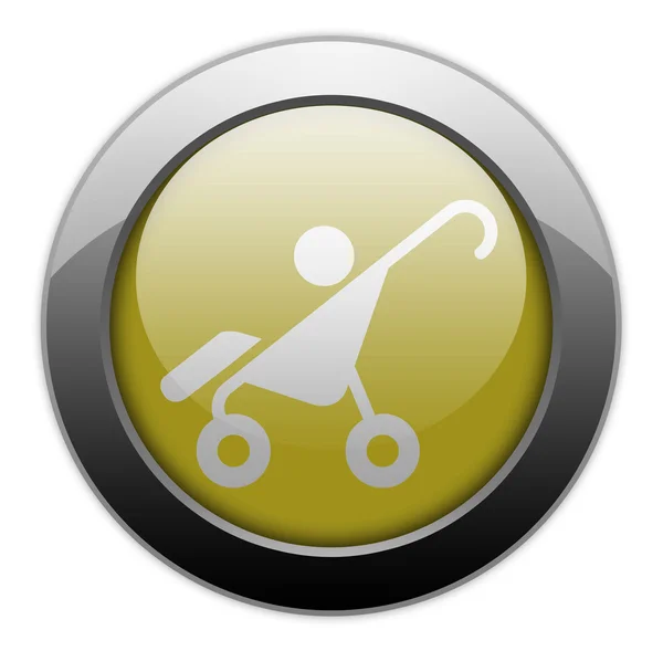 图标，按钮，象形图婴儿推车 — 图库照片