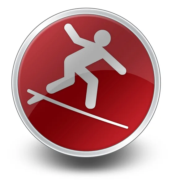 Icon, Button, Pictogram Surfing — Stock Photo, Image