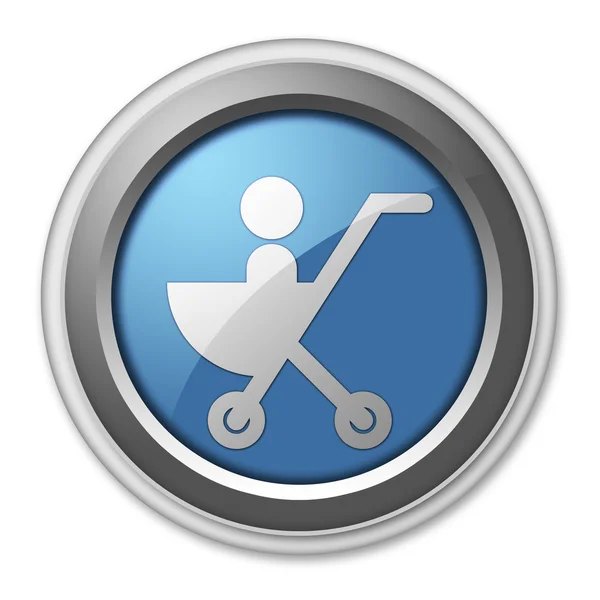 Icon, Button, Pictogram Stroller — Stock Photo, Image