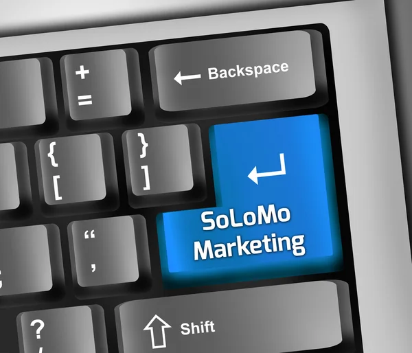 Keyboard Illustration Solomon o Marketing — стоковое фото