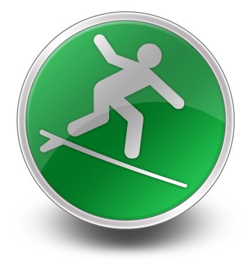 Simge, düğme, piktogram sörf