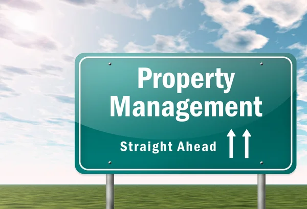 Signpost Property Management — Stock Photo, Image