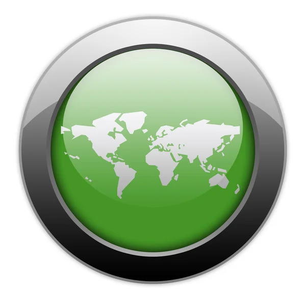 アイコン、ボタン、ピクトグラムの世界地図 — ストック写真