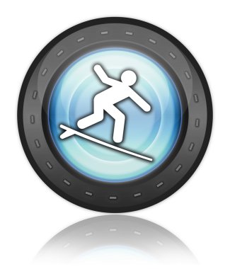 Simge, düğme, piktogram sörf