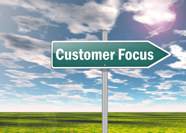 Signpost Customer Focus — Stock Photo, Image
