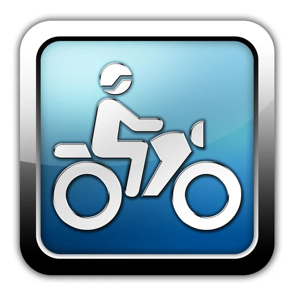 Icon, Button, Pictogram Motorbike Trail — Stock Photo, Image