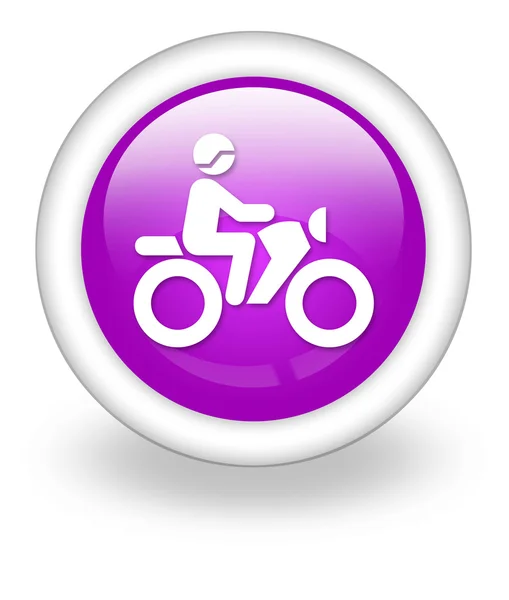 Ikony, przycisk, piktogram motocykl szlak — Zdjęcie stockowe