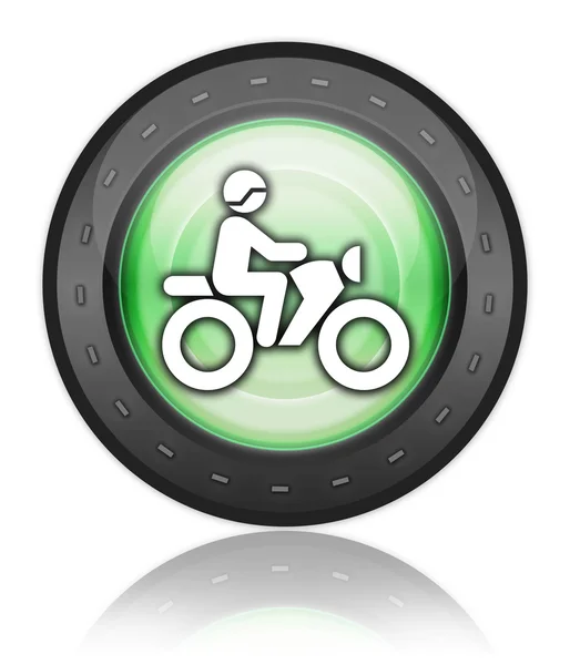 Pictogram, knop, Pictogram motor Trail — Stockfoto