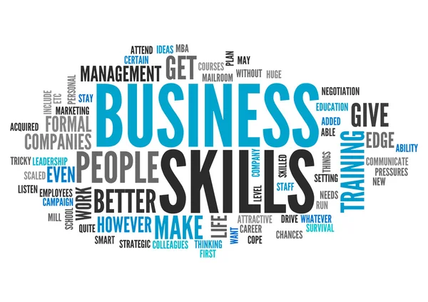 Word Cloud Business Skills — Stock Photo, Image