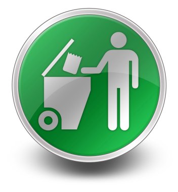 图标、 按钮、 象形图垃圾垃圾箱