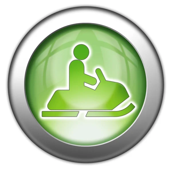 Knop, pictogram, pictogram sneeuwscooters — Stockfoto