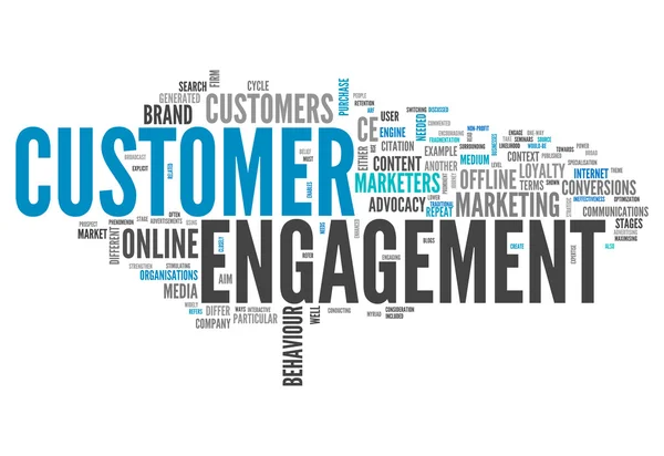 Word Cloud Customer Engagement — Stock Photo, Image