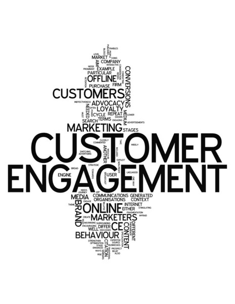 Word Cloud Customer Engagement — Stock Photo, Image