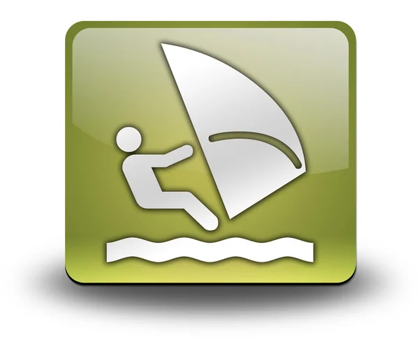 Icon, Button, Pictogram Windsurfing — Stock Photo, Image