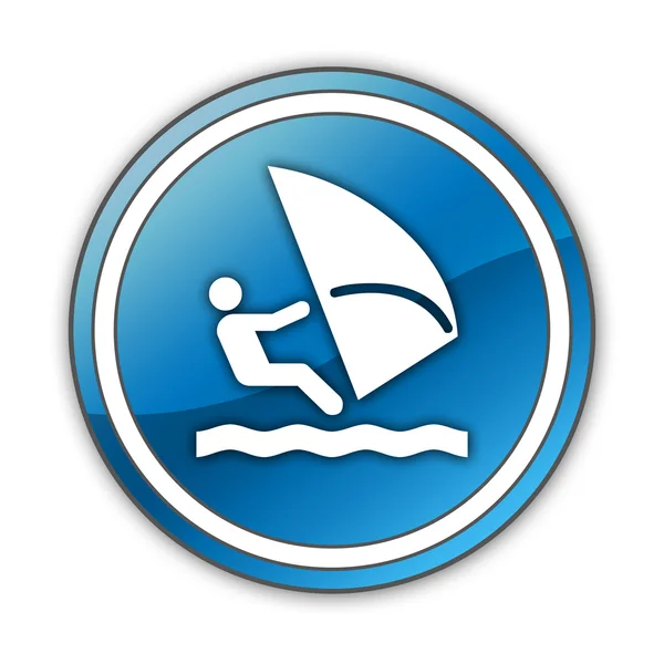 Pictogram, knop, pictogram Windsurfen — Stockfoto
