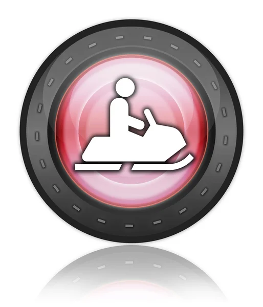 Icon, Button, Pictogram Snowmobiles — Stock Photo, Image