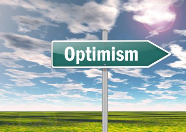 Signpost Optimism clipart